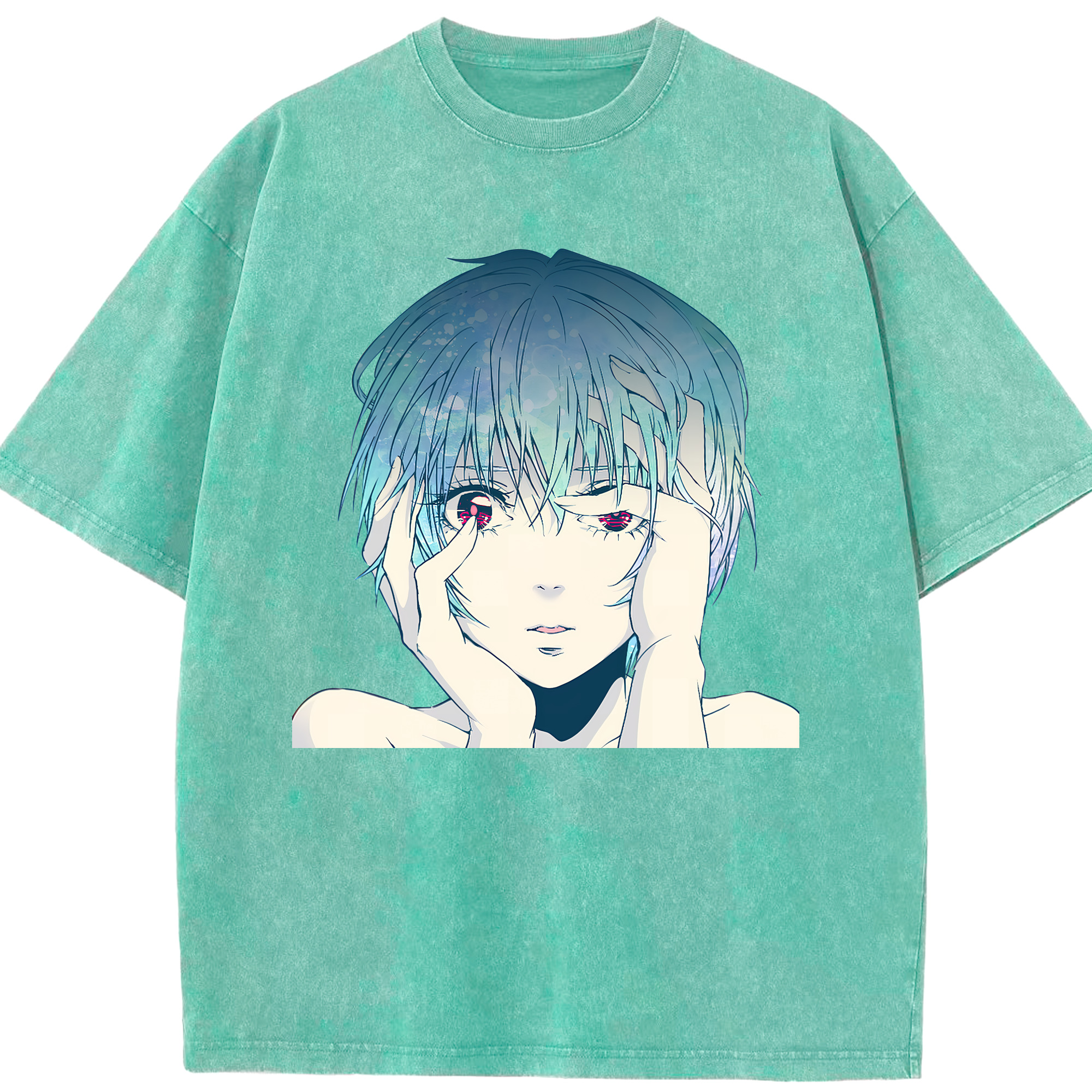 （画像用） EVA 新世紀エヴァンゲリオン 綿100% ヴィンテージ風 半袖Tシャツ（フロントプリント）